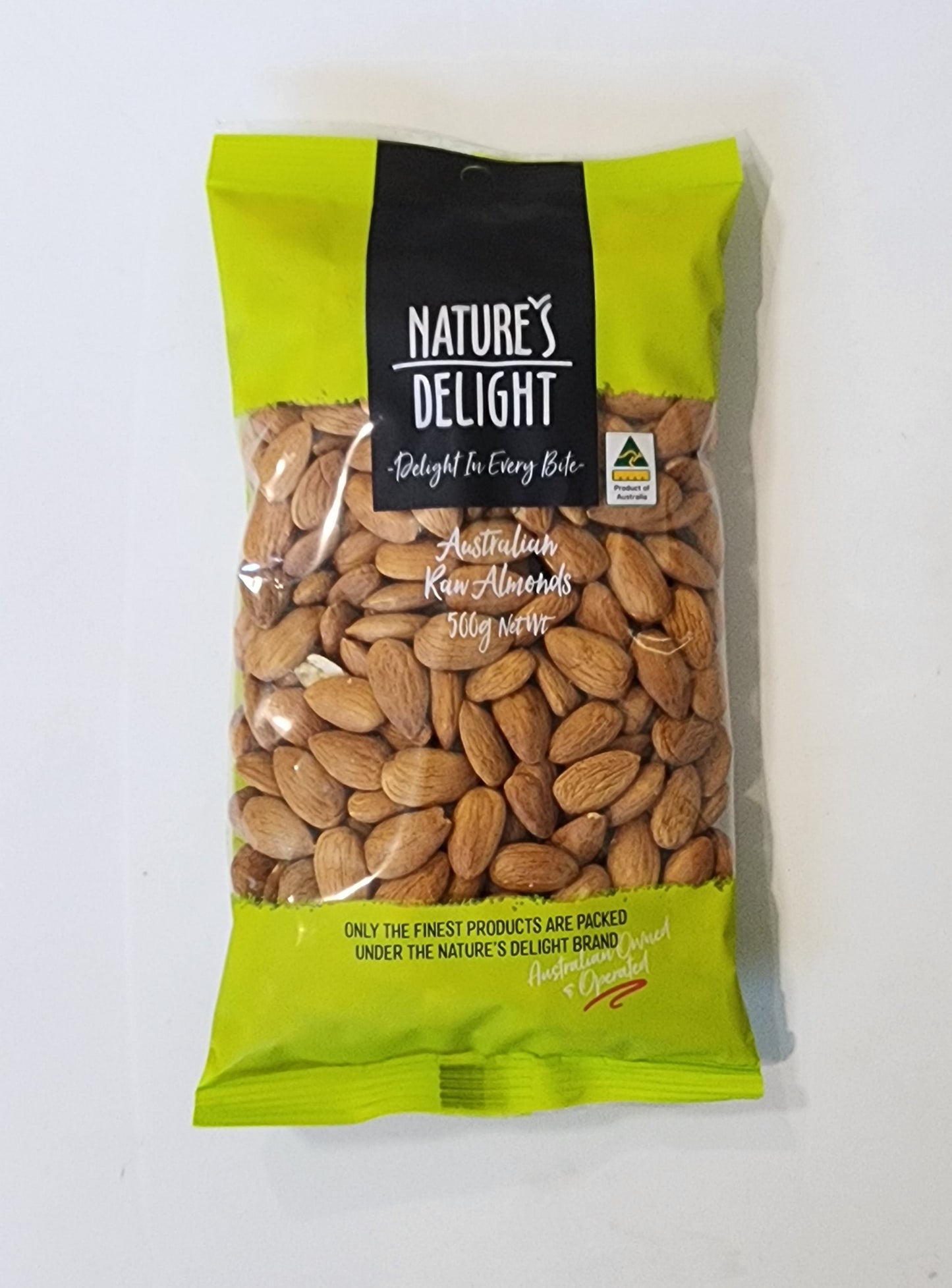 Almonds, Raw - Nature's delight 500g