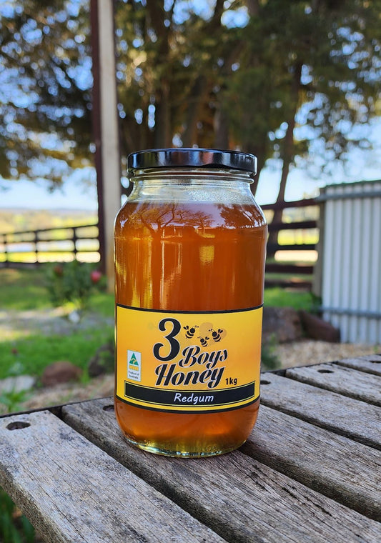 Honey - Redgum 1kg 3 Boys Honey