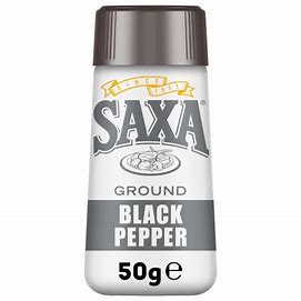 Pepper - Saxa Black Ground Pepper 50g